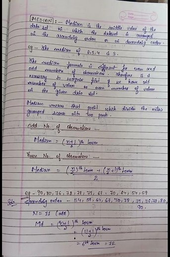 Basic statistics in educational evaluation: Mean, Median,Mode & standard deviation B.ed notes