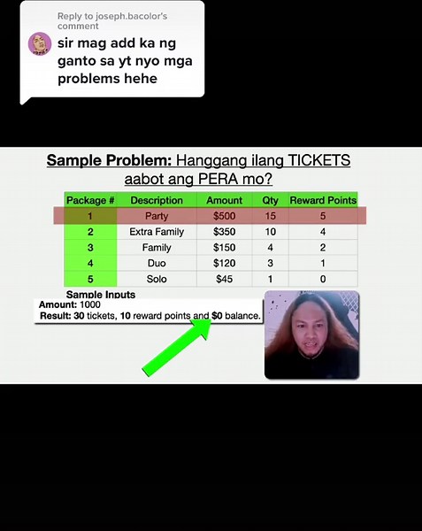 Reply to @joseph.bacolor Requested Sample Programming Problem for beginners. #fyp #programmer