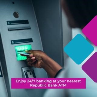 74K views · 36 reactions | Discover the convenience of Republic Bank ATMs. Access your account for balance checks, withdrawals, deposits, and bill payments. Locate your nearest ATM to experience hassle-free banking today. https://republictt.com/personal/republic-bank-atms | Republic Bank | Facebook