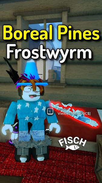 How To Boreal Pines Frostwyrm Cryolash Rod in Roblox Fisch HUMPBACK Megamouth