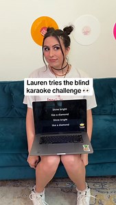 4.8K views · 318 reactions | Lauren did her best for our blind karaoke challenge of “Diamonds” by Rihanna hahaha what song would you NAIL on this challenge? #cimorelli #singer #singing #karaoke #blindkaraoke #karaokechallenge | Cimorelli | Facebook