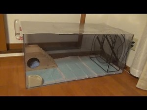 【クロエ】ハリネズミの手作りケージ self making hedgehog cage