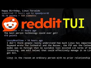 reddittui - Reddit in your Terminal - Linux TUI