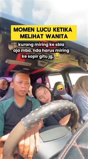 Funny moment when a travel passenger leans on the driver's shoulder ‼️‼️ #lol #funny #driver #travel