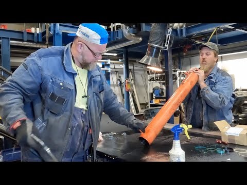 Repacking Hydraulic cylinder for mini excavator. part 2 of 2