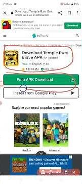 How to download Temple run brave apk 100% real
