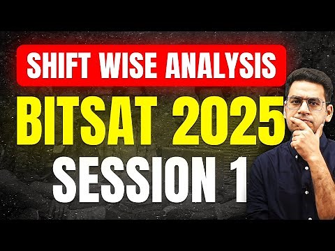 BITSAT 2025 ShiftWise Detailed Analysis | MathonGo | Anup Sir