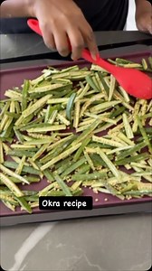 3.4K views · 18 reactions | Simple, crispy, and packed with flavor! Try this easy baked okra recipe: ✨ Wash and dry the okra ✨ Season with salt and your favorite spices and add cornflour to coat evenly. ✨ Bake at 200°C (400°F) for 20-25 minutes Perfect as a snack or side dish! Who’s giving this a try? #HealthyEats #crispyokra #kuiskitchen #kuishomemade #okra #goodfood #foodiesofinstagram | Kui's Kitchen | Facebook