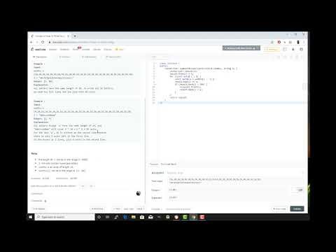 LeetCode Problem #806 Number of Lines To Write String