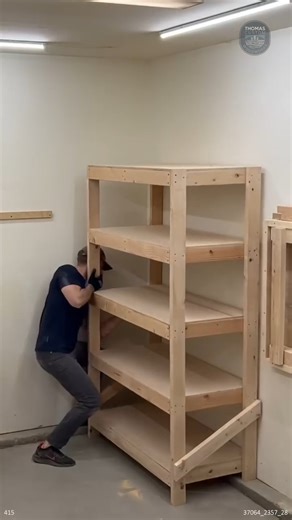 511K views · 3.4K reactions | Woodworking Storage Solution #woodworking #spacesaving | Thomas Custom Woodworks | Facebook
