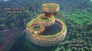 MINECRAFT TUTORIAL : HOW TO BUILD FOUNTAIN IN MINECRAFT:   MINECRAFT FOUNTAIN HOUSE Minecraft Map