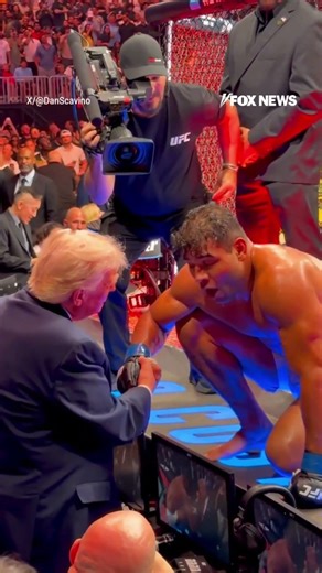 UFC champion THANKS TRUMP after winning #foxnews #news #us #fox