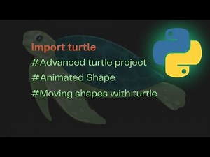 How to make shape animation in turtle python|Animation|Advanced turtle projects|Adv Turtle|Python