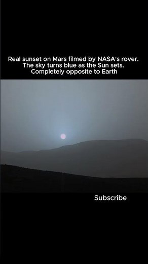 This is a Real Sunset on Mars — The Sky Turns Blue as the Sun Sets