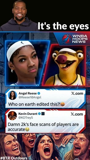 Kevin Durant makes fun of Angel Reese #funny #wnba #basketball #angelreese #kevindurant #iceage