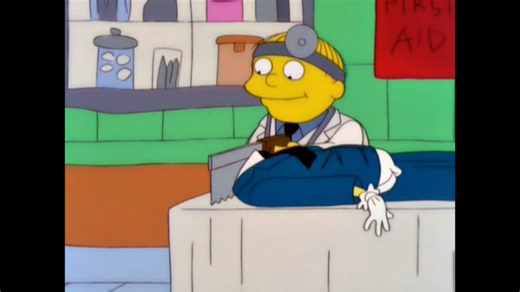 62K views · 1.5K reactions | 'Hello, I'm Dr. Stupid. I'm going to take out your liver bones. Oops, you're dead.' I never liked that Dr. Stupid. (S11 E9 - 'Grift of the Magi') | The Simpsons & Futurama Best Moments | Facebook