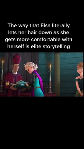 Exploring Elsa's Character Development in Frozen Through Her Hair Down Transformation
