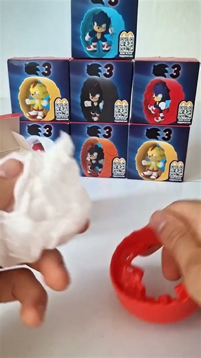 Unboxing Sonic the Hedgehog Happy Meal Toy! 🔵✨ #SonicTheHedgehog #Shorts #ToyUnboxing