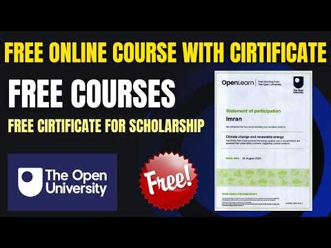 Free Online Courses with Certificates 2026 | Boost Your CV for Scholarships Open University & IsDB