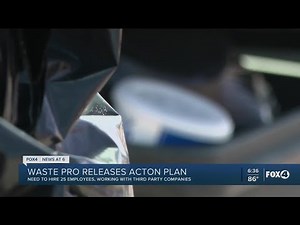 Waste Pro releases action plan