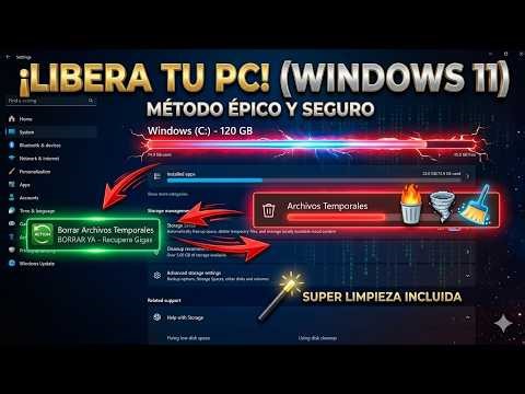 COMO LIMPIAR y BORRAR el CACHE en WINDOWS 11 de FORMA SEGURA