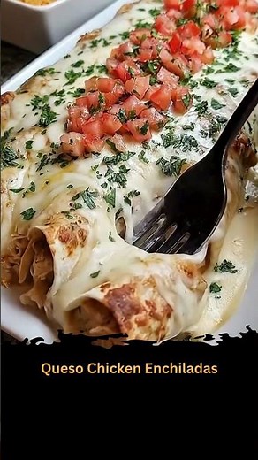 Queso Chicken Enchiladas