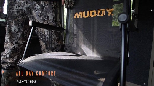 The Swivel-Ease Xtreme is the ultimate seat for hunting out of box blinds. Comfortable, fully adjustable, and silent, the Swivel-Ease Xtreme is built with the serious hunter in mind. #GoMuddy BUY NOW: http://bit.ly/MuddySwivel | Muddy Outdoors
