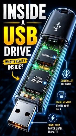 Tiny device, massive tech! Discover what’s really inside a USB drive ⚡🔍