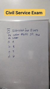 Algebraic expression/Civil Service Exam Quick Review #basicmath #numericalreasoning #cscexam #mathtutorial #civilserviceexamreview | Civil Service Exam Quick Review