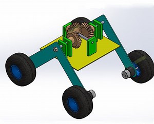 Springless Car Suspension Using Bevel Gears | Nevon Projects