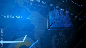 Digital display interface. technology graph, computer operation data screen