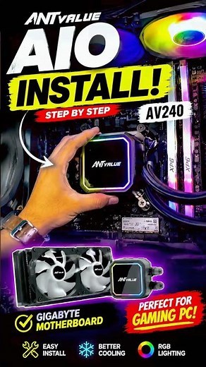 Installing the Ant Value AV240 AIO on My Gaming PC | Full Setup