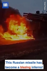 These Ukrainian villagers set fire to a Russian missile system via ViralPress | Daily Mail Video