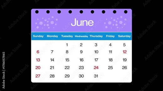 Animated calendar flipping months January to December on green screen. Full year Calendar animation video from january to december