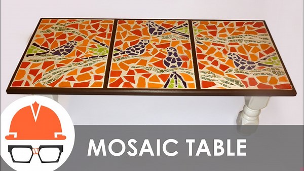 Building a tile mosaic coffee table