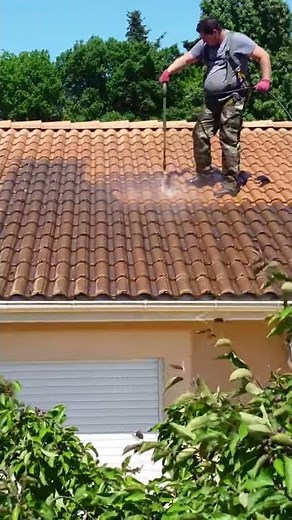 Nettoyage toiture avec karcher basse pression