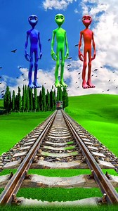 239K views · 962 reactions | Equal dream to kochita Blue green & red colour alien dance vs attack train driver tom... | Ismail 009 | Facebook