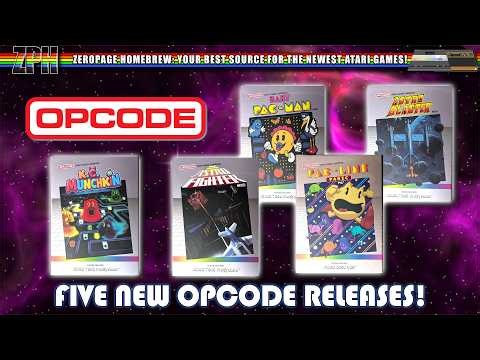 Unboxing Opcode Releases! Baby Pac-Man, Astro Blaster, Astro Fighter, K.C. Munchkin, Pac-Line Panic!
