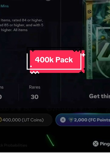 Unlocking the 400k Pack in FIFA Ultimate Team