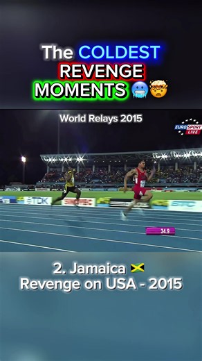 The coldest revenge moments in sprinting 🥶🤯 #100m #trackandfield #athletics #sprinting #usainbolt