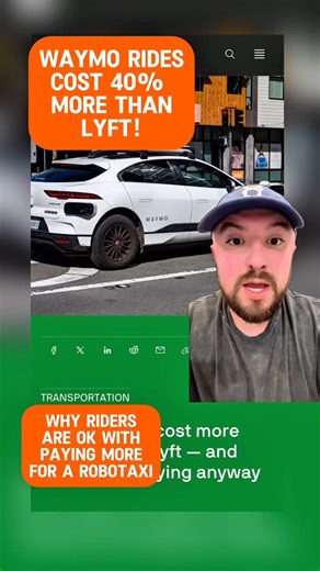 Waymo rides cost significantly more than competitors, according to new research released by Obi, with some rides costing over 40% more than Lyft. Waymo is charging passengers an average of $11.22 per kilometer, compared to $7.99 per kilometer with Lyft and $8.36 per kilometer with Uber. . . . . . . #Waymo #Uber #lyft #rideshare #sidehustles #gigeconomy | The Rideshare Guy
