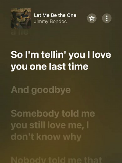 Let Me Be the One Lyrics – Jimmy Bondoc Full Song