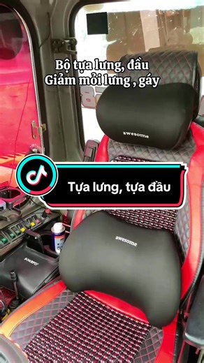 Gối tựa đầu và lưng ô tô giúp thư giãn