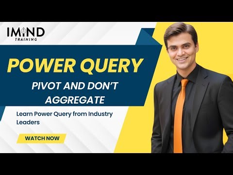 Pivot and don't Aggregate in Power Query in Microsoft Excel