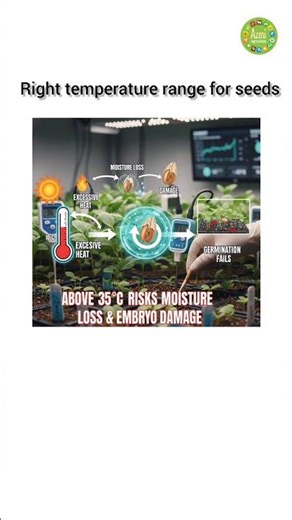 Temperature Range For Seed Germination | #shorts #farming #azmiagriculture