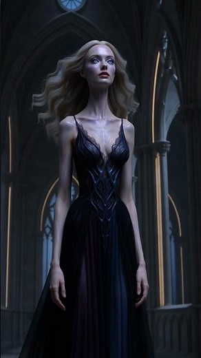 Gothic Alien Woman AI Art Prompt | Dark Fantasy Sci-Fi Character Design #aiart