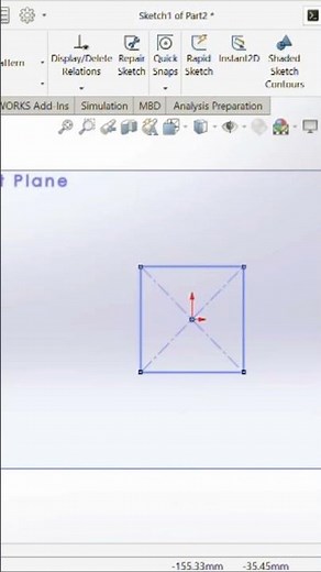 How to Make cube in Solidworks step by step