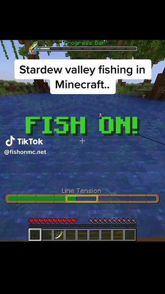 Stardew valley fishing in Minecraft #minecraft #fishing #stardewvalley #minecraftserver