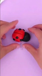 Te enseño hacer una MARIQUITA con PLASTILINA!🐞 #tutorial #plastilina #mainan #diy #manualidades