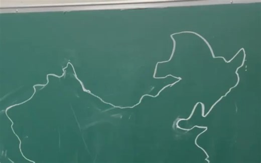 中国地图板画，学习画图步骤，注意画图比例